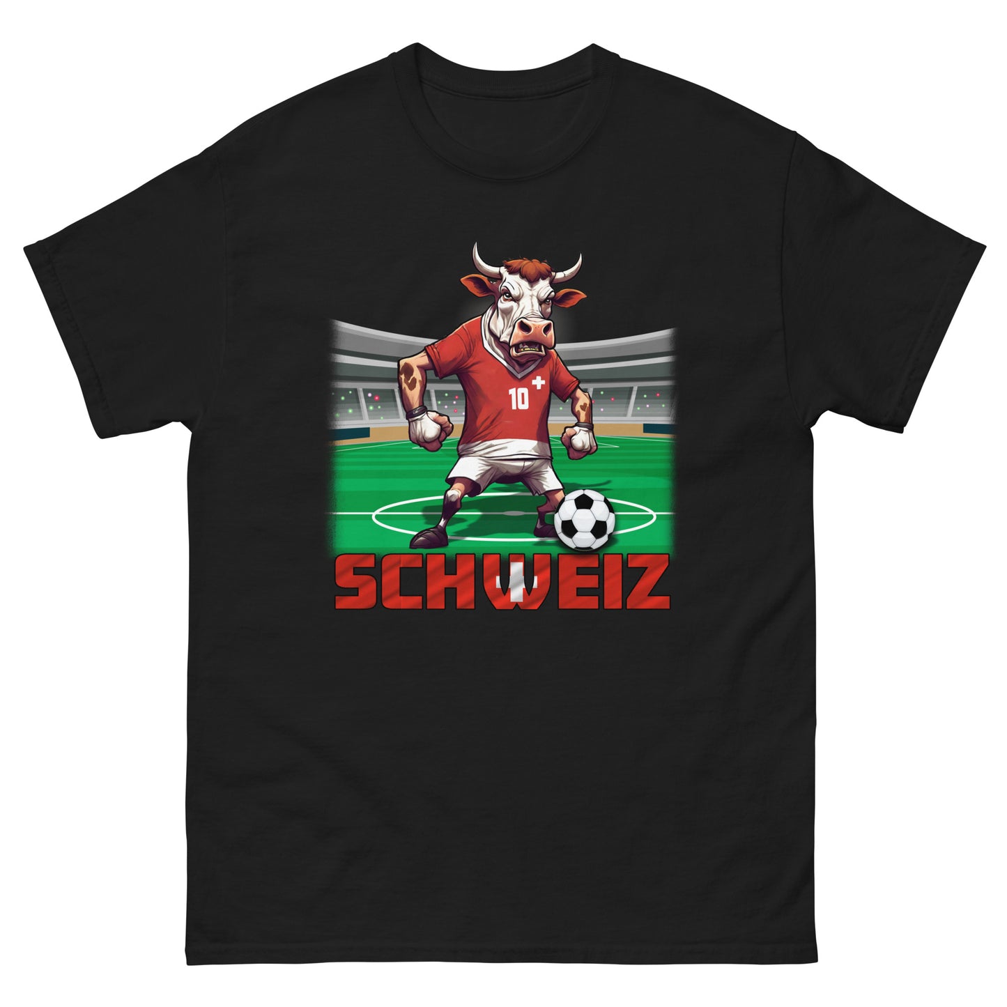 Schweiz EM Fußball Trikot Klassisches Unisex-T-Shirt