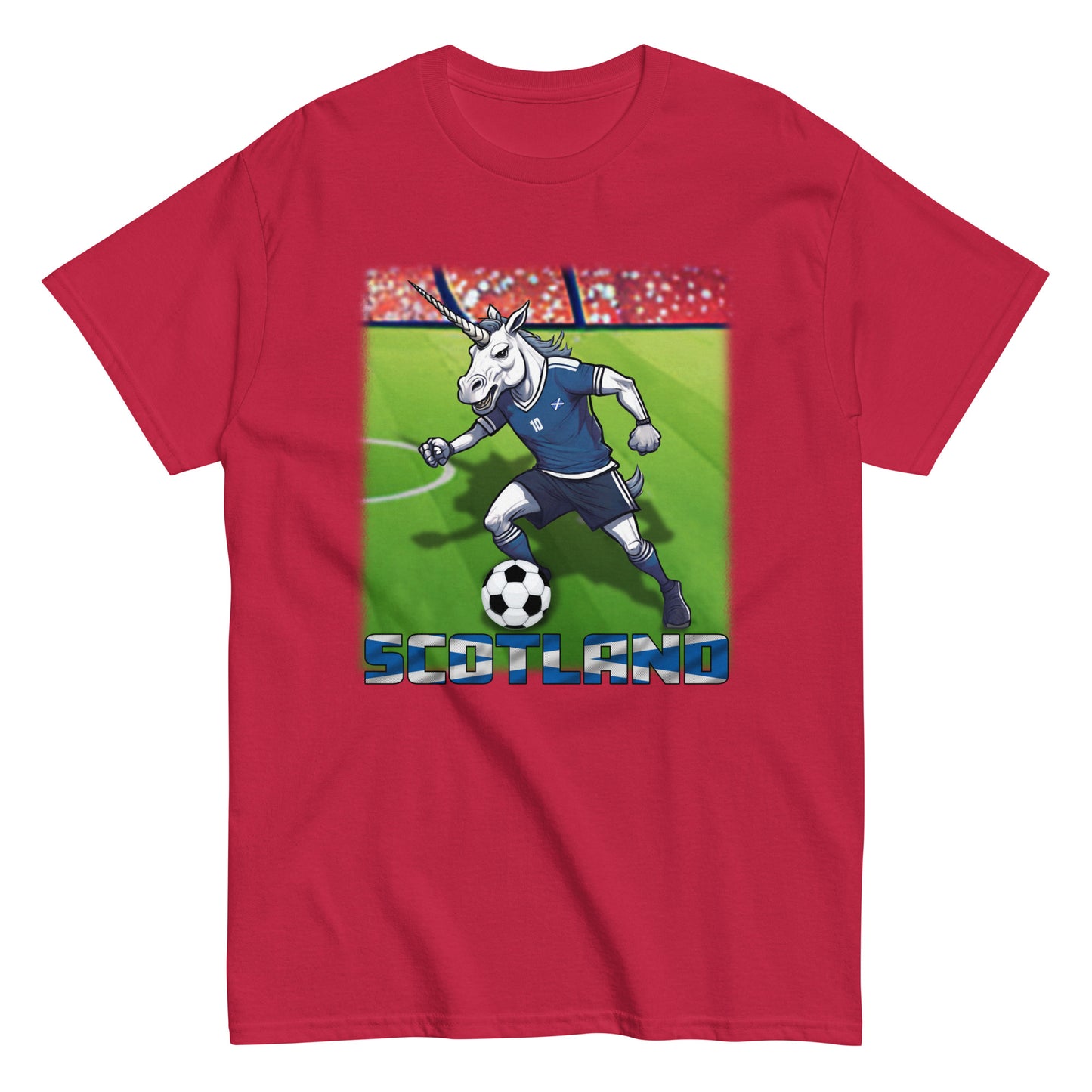 Schottland EM Fußball Trikot Klassisches Unisex-T-Shirt