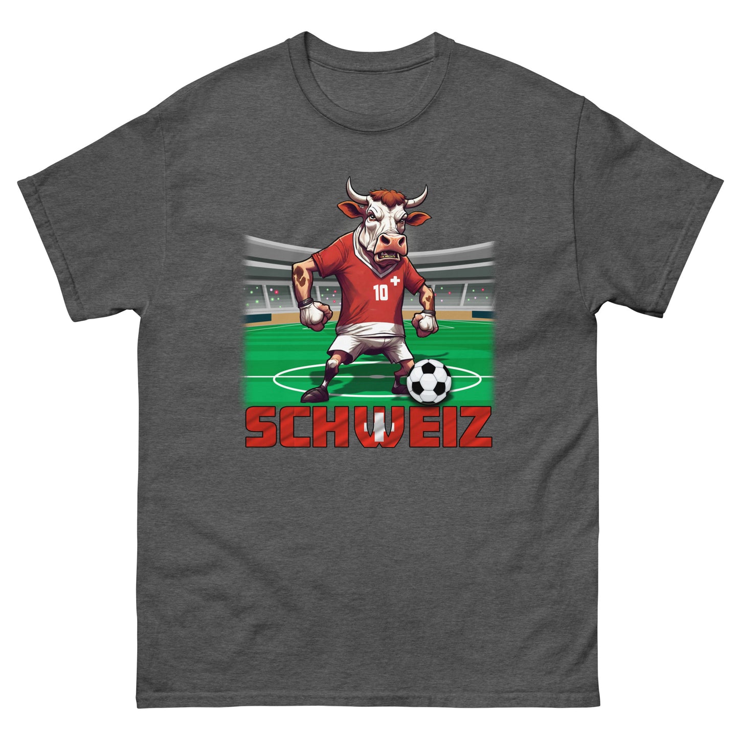 Schweiz EM Fußball Trikot Klassisches Unisex-T-Shirt