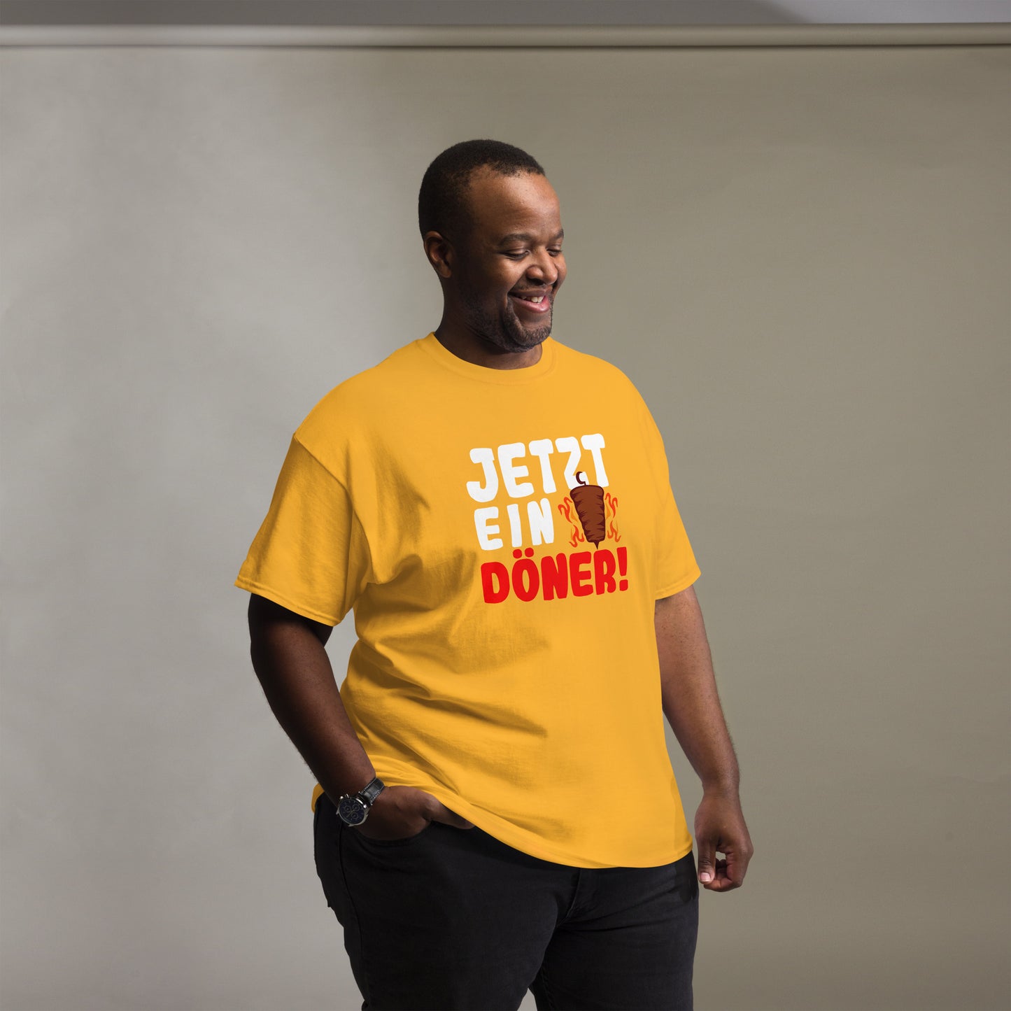 Klassisches Unisex-T-Shirt "Jetzt ein Döner!"