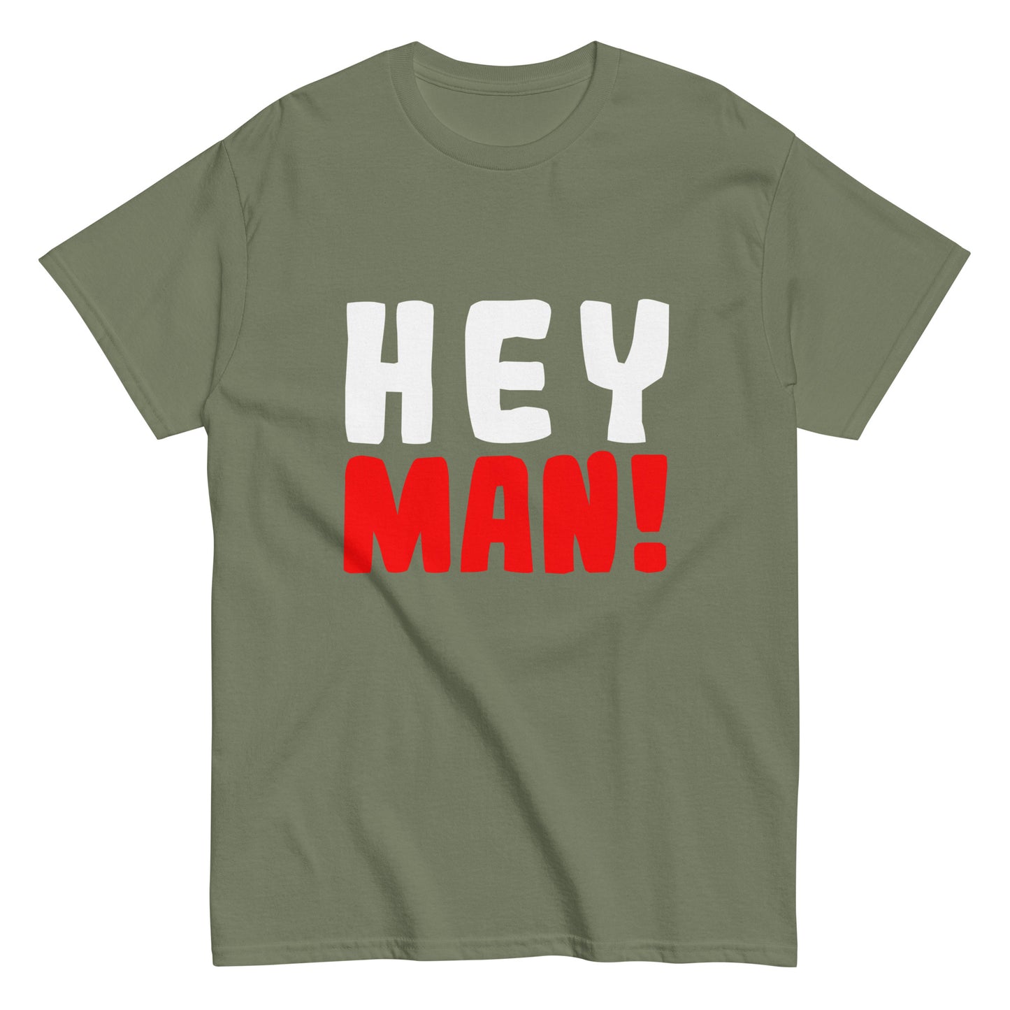 Klassisches Unisex-T-Shirt "Hey man!"