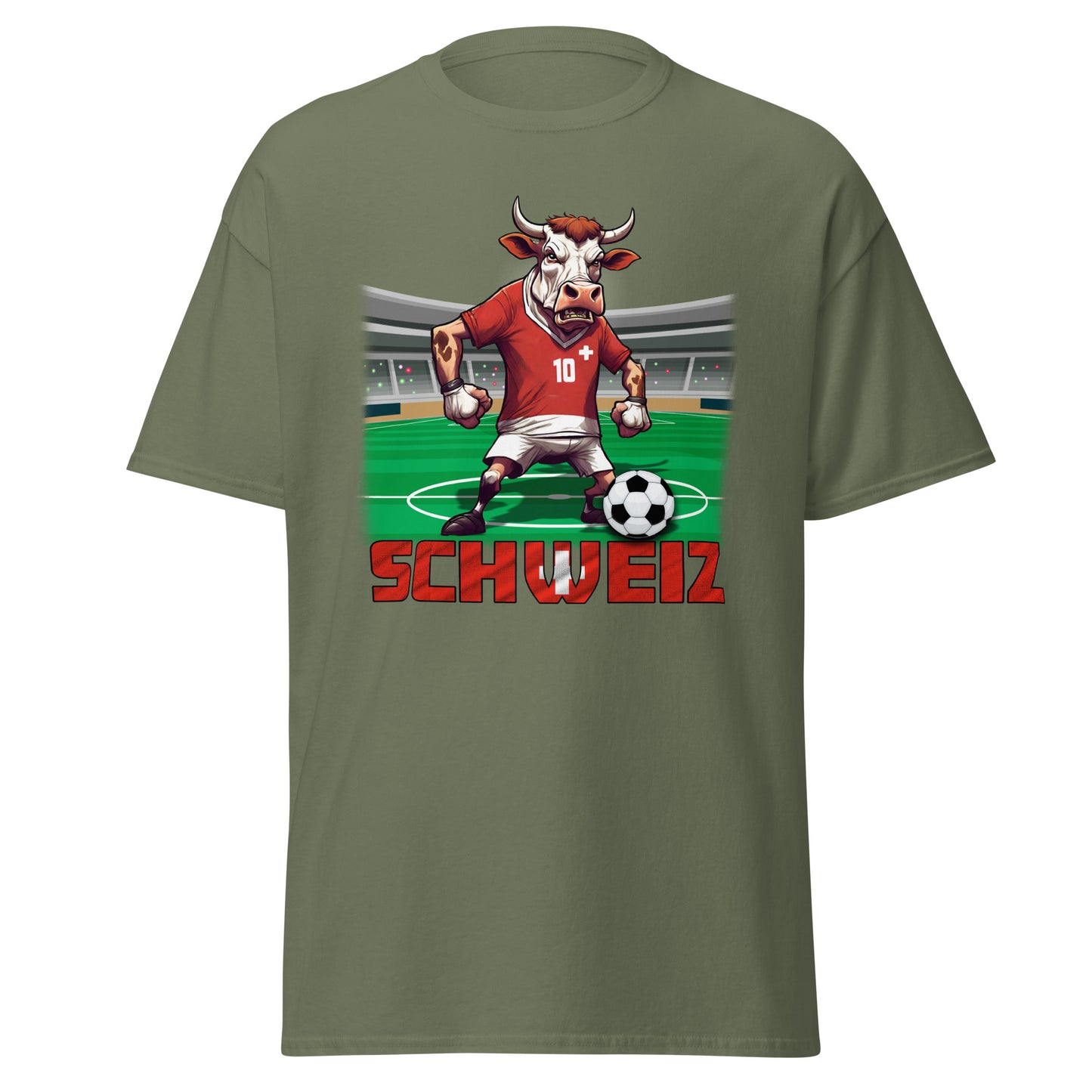 Schweiz EM Fußball Trikot Klassisches Unisex-T-Shirt