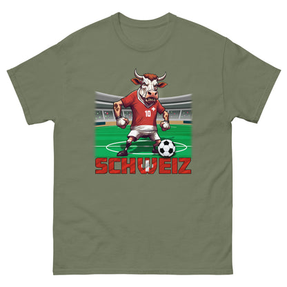 Schweiz EM Fußball Trikot Klassisches Unisex-T-Shirt