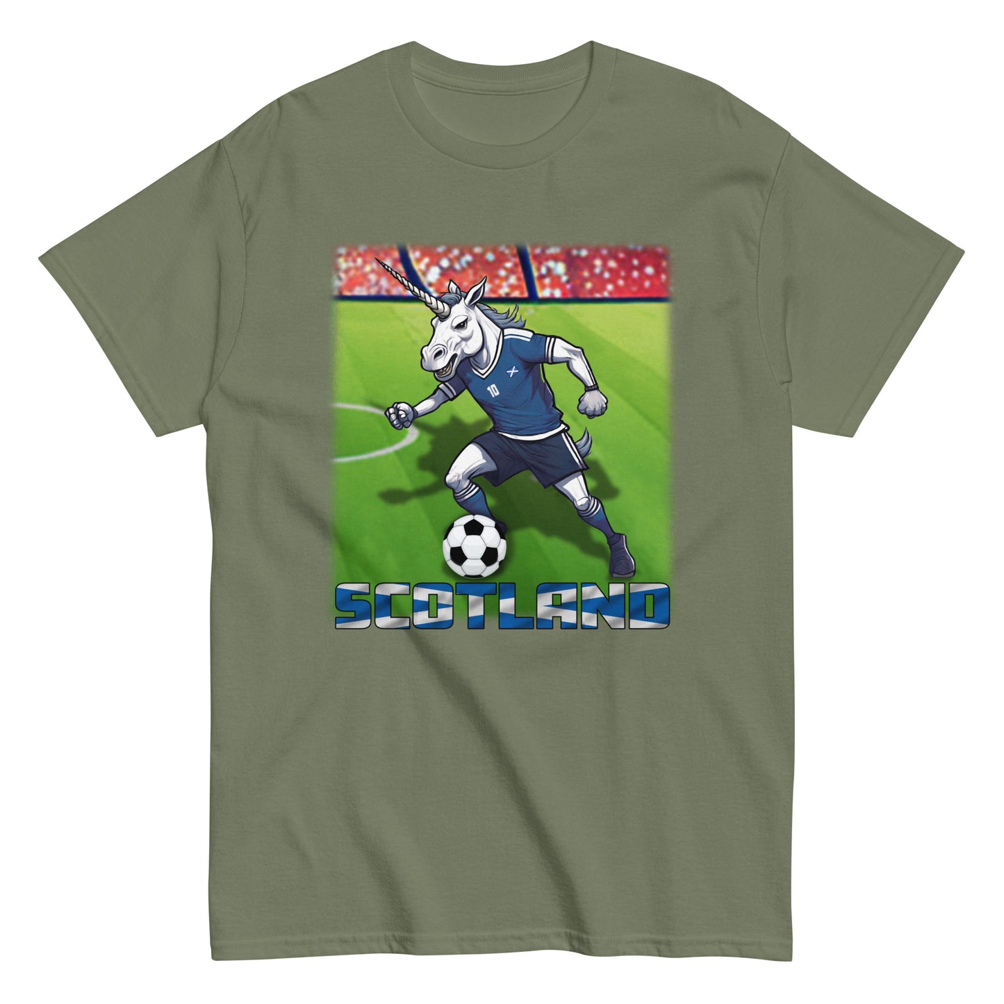 Schottland EM Fußball Trikot Klassisches Unisex-T-Shirt