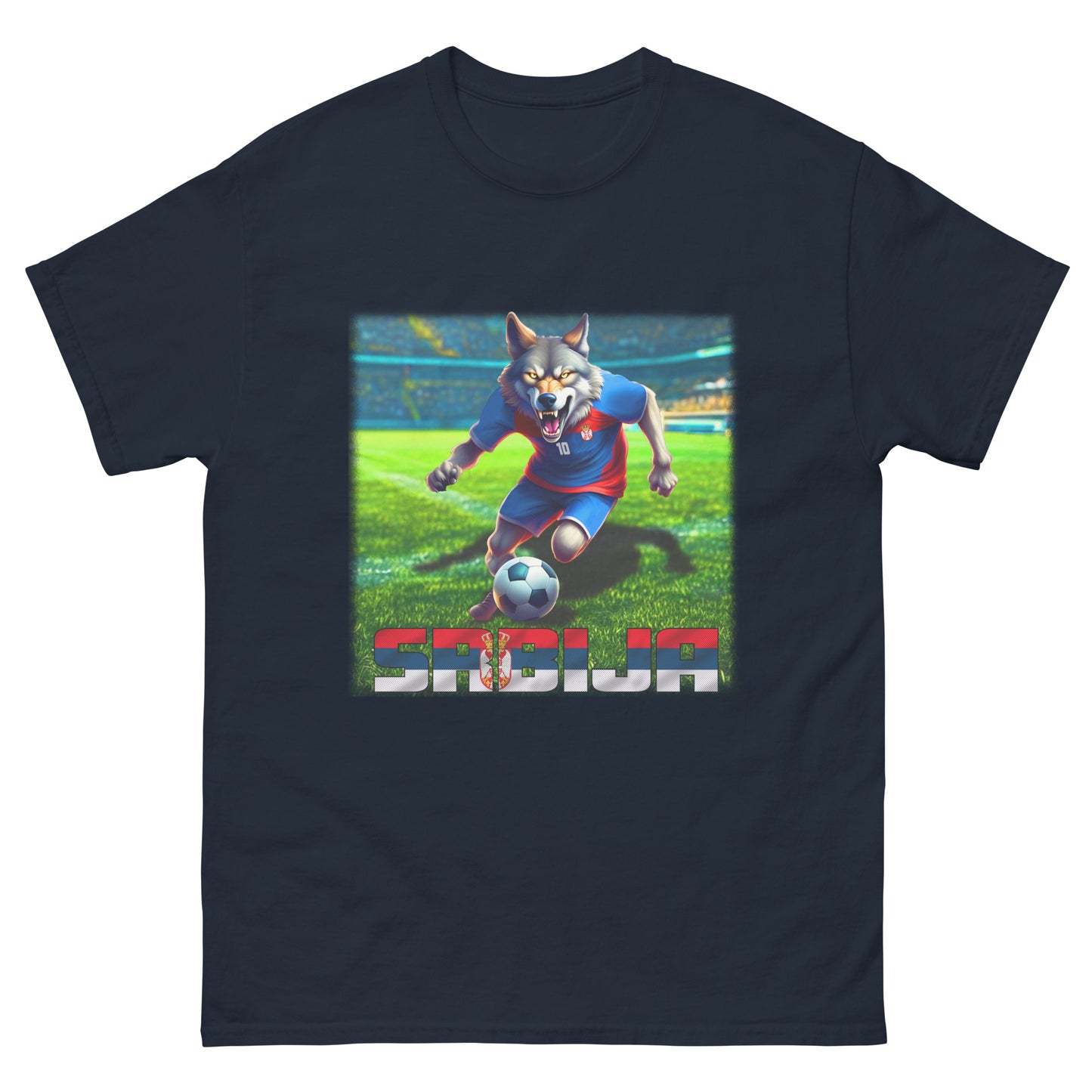 Serbien EM Fußball Trikot Alternative Klassisches Unisex-T-Shirt