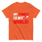 Klassisches Unisex-T-Shirt "My family is my world"