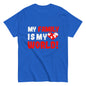 Klassisches Unisex-T-Shirt "My family is my world"