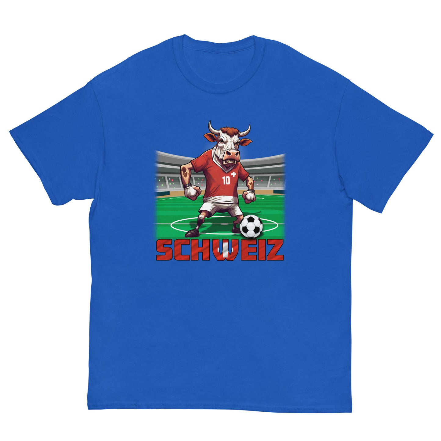 Schweiz EM Fußball Trikot Klassisches Unisex-T-Shirt