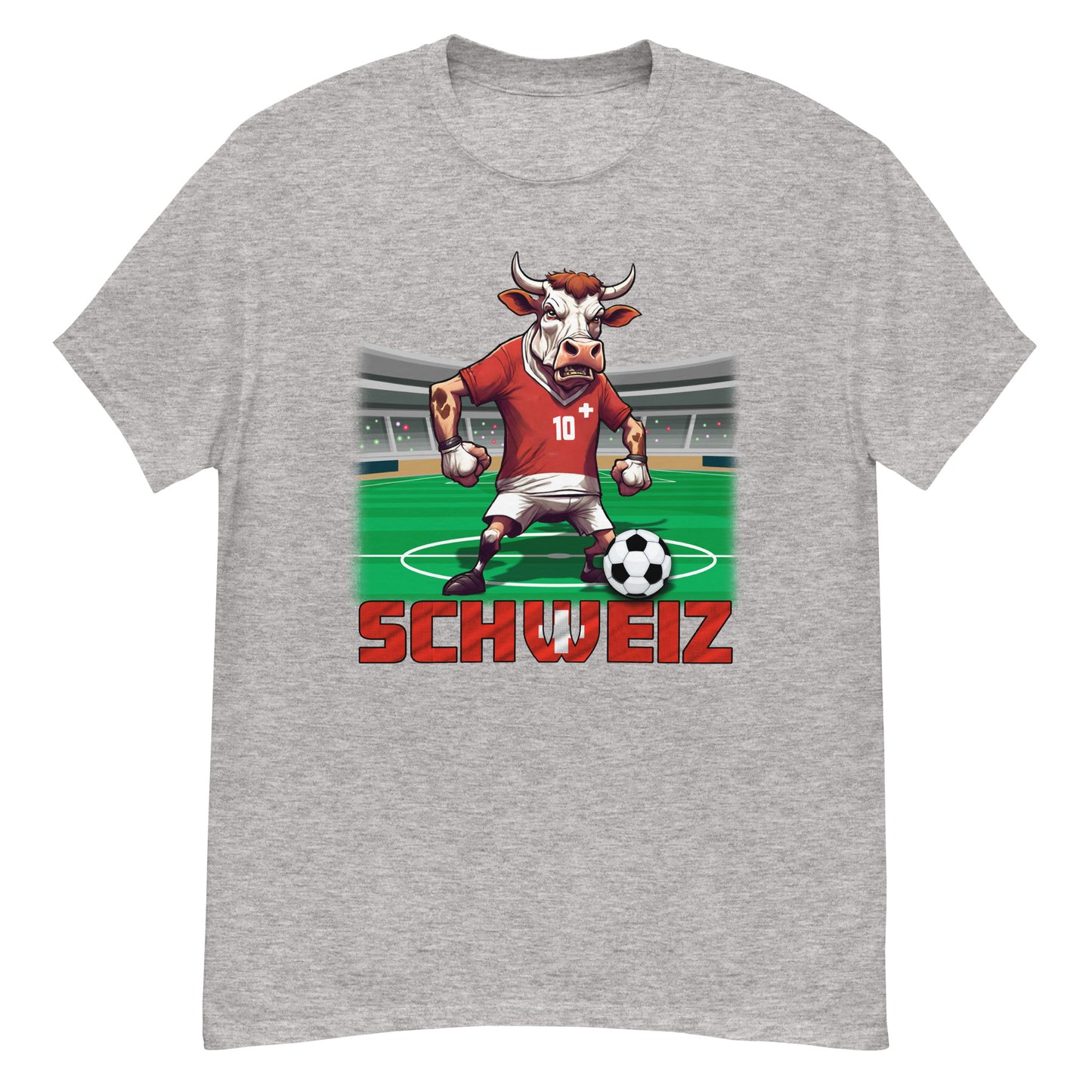 Schweiz EM Fußball Trikot Klassisches Unisex-T-Shirt