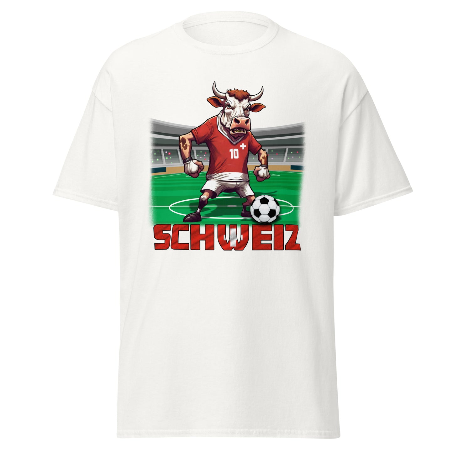 Schweiz EM Fußball Trikot Klassisches Unisex-T-Shirt