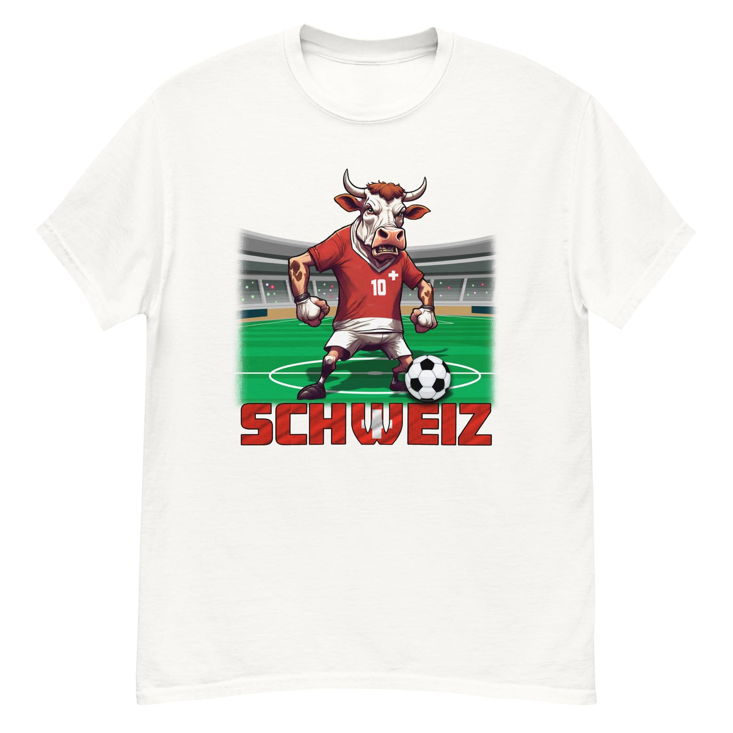 Schweiz EM Fußball Trikot Klassisches Unisex-T-Shirt