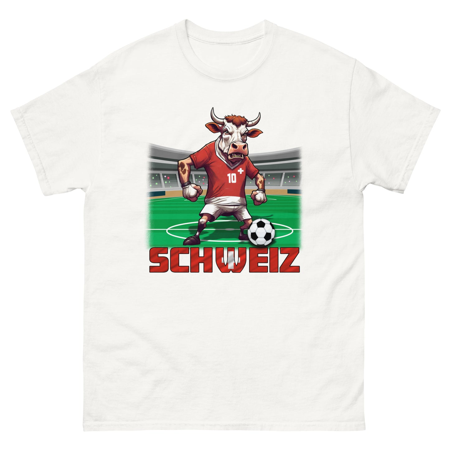 Schweiz EM Fußball Trikot Klassisches Unisex-T-Shirt