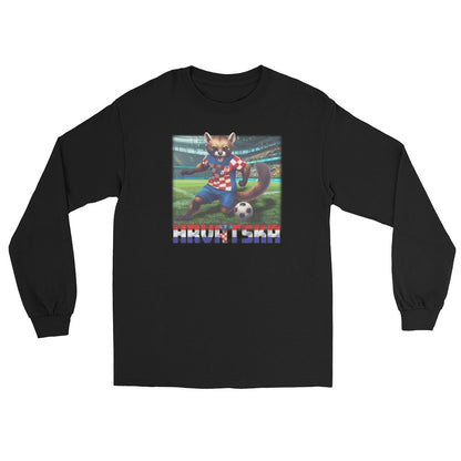 Kroatien EM Fußball Trikot Alternative Unisex-Langarmshirt