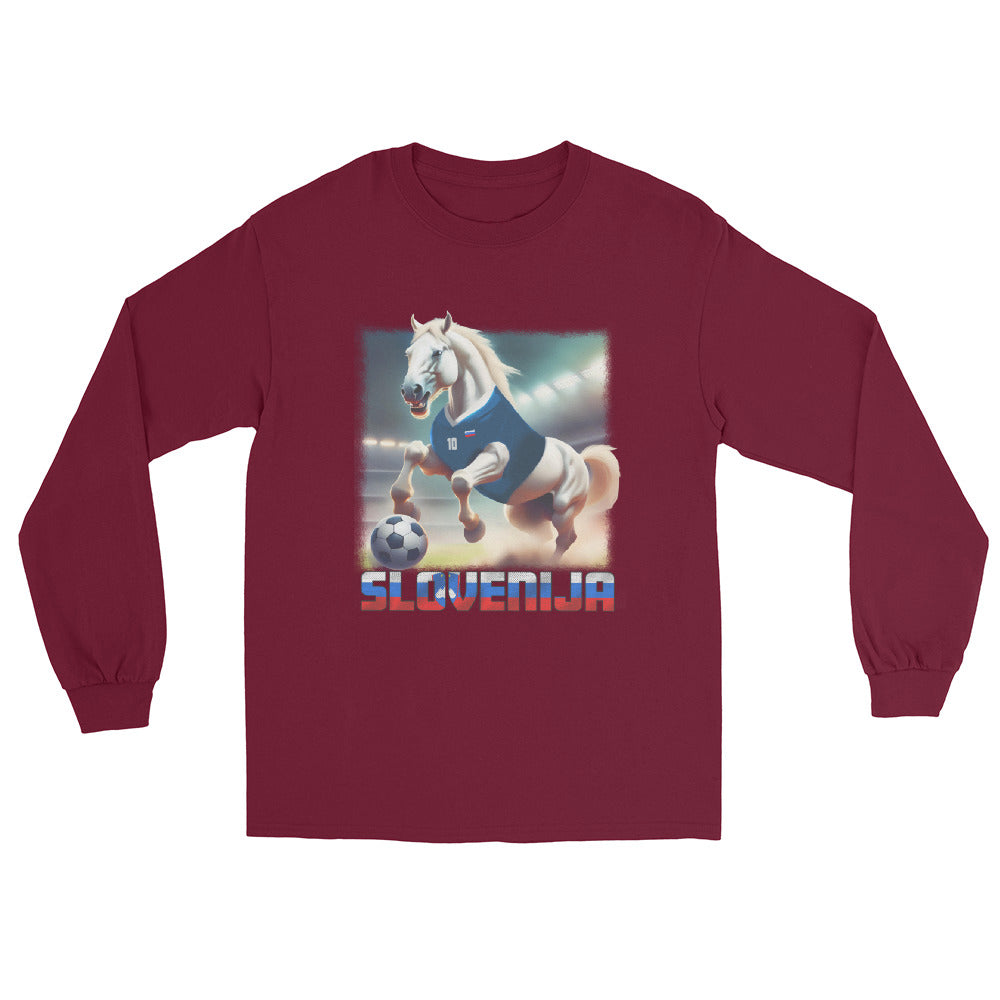 Slowenien EM Fußball Trikot Alternative Unisex Langarmshirt