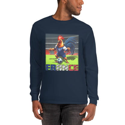 Frankreich EM Fußball Trikot Alternative Unisex Langarmshirt