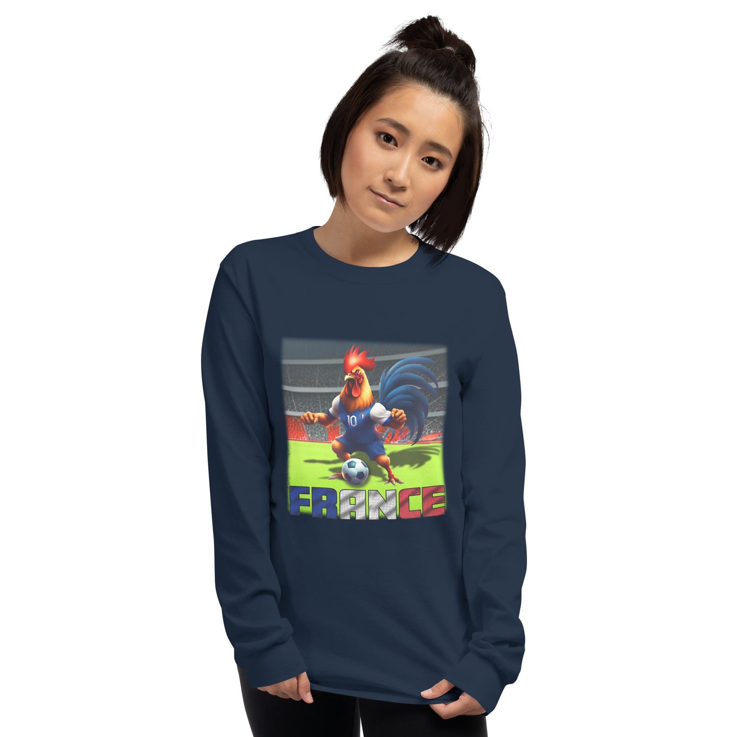 Frankreich EM Fußball Trikot Alternative Unisex Langarmshirt