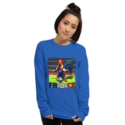 Frankreich EM Fußball Trikot Alternative Unisex Langarmshirt