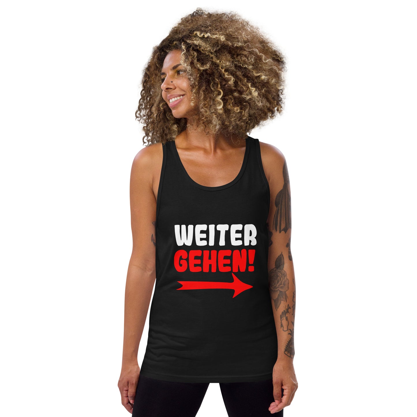 Unisex-Tank-Top "Weitergehen"