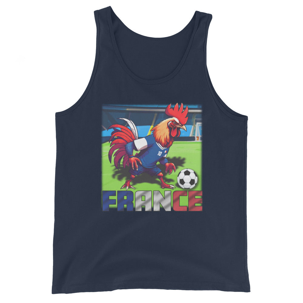 Frankreich EM Fußball Trikot Alternative Klassisches Unisex-Tank-Top