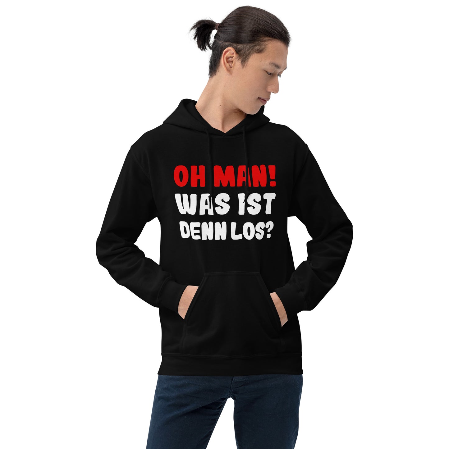 Unisex-Kapuzenpullover "Oh man! Was ist denn Los?"