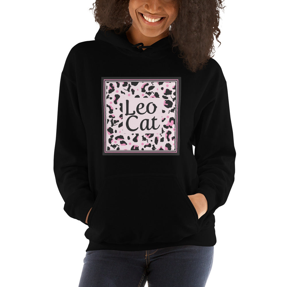 Frauen-Kapuzenpullover Leopard Design "Leo Cat"