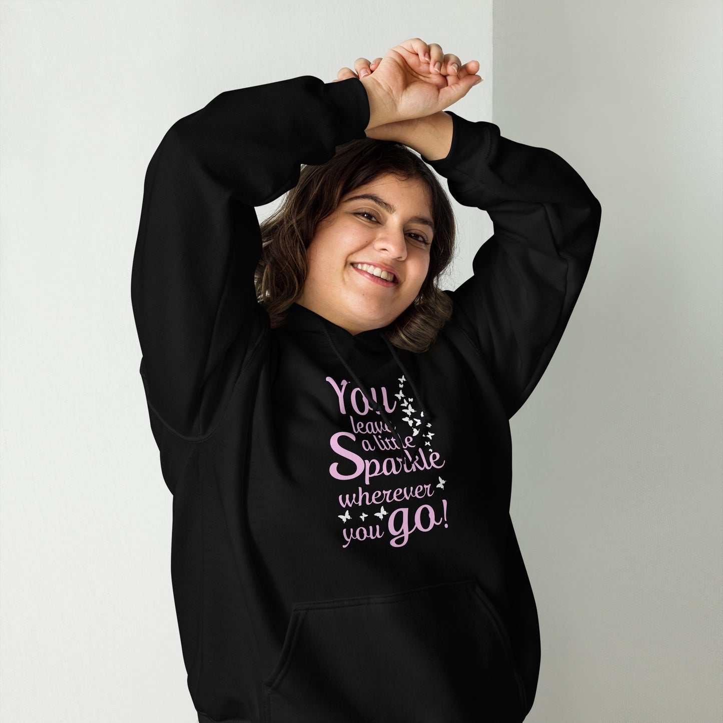 Frauen-Kapuzenpullover "You leave a little sparkle wherever you go"