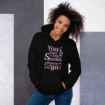 Frauen-Kapuzenpullover "You leave a little sparkle wherever you go"