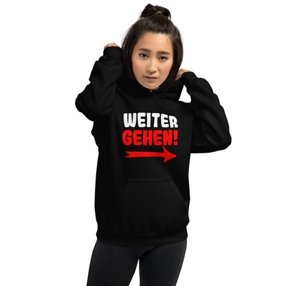 Unisex-Kapuzenpullover "Weitergehen"