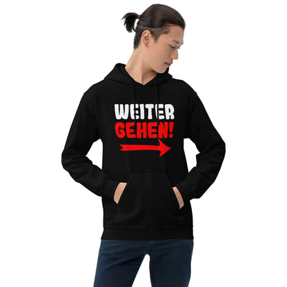 Unisex-Kapuzenpullover "Weitergehen"