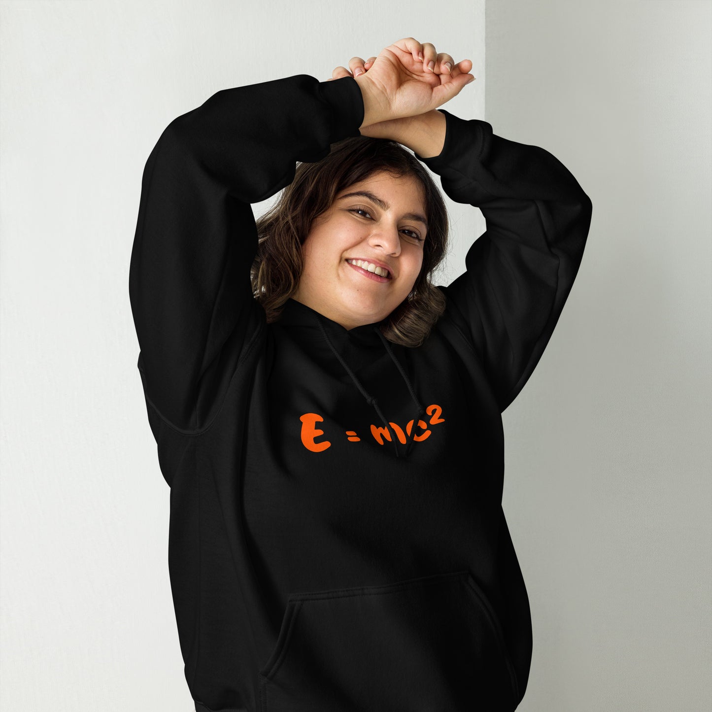 Unisex-Kapuzenpullover "E=mc²"