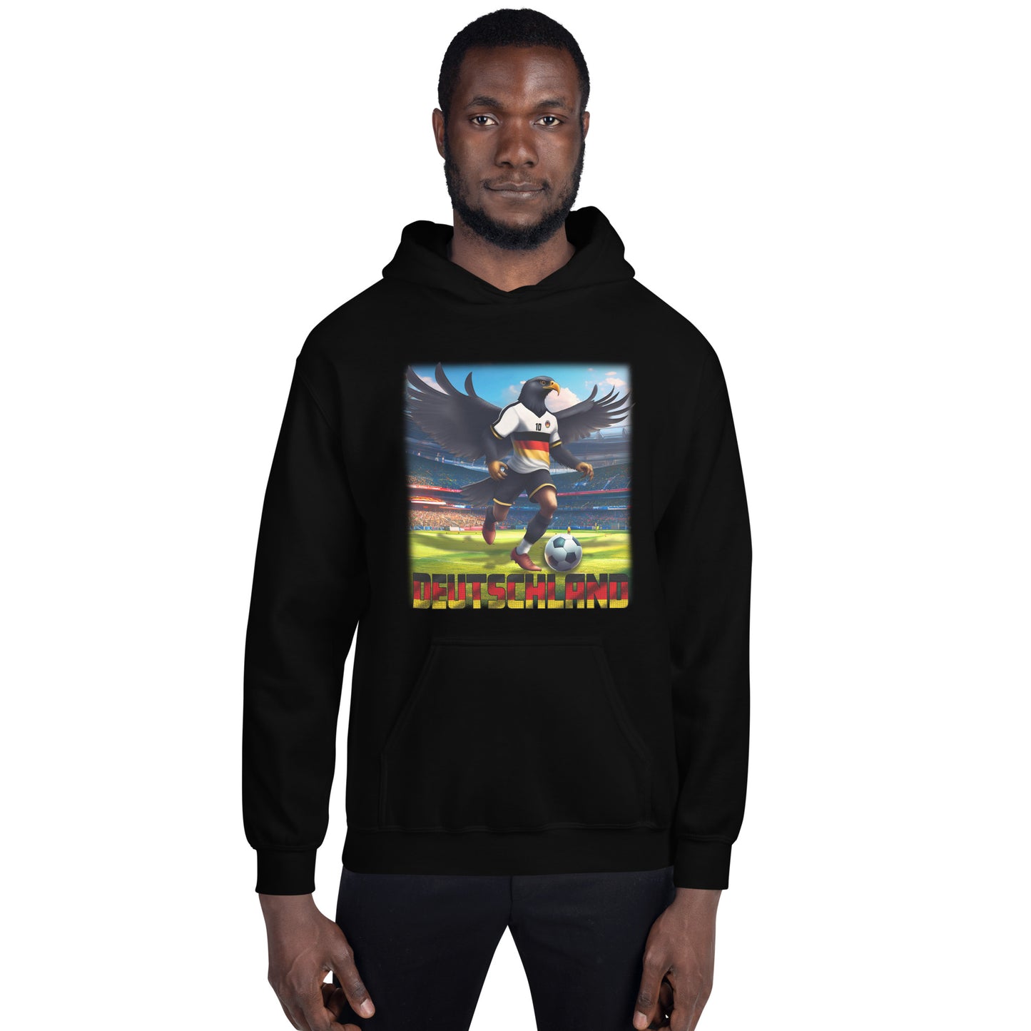 Deutschland EM Fußball Trikot Alternative Unisex Hoodie