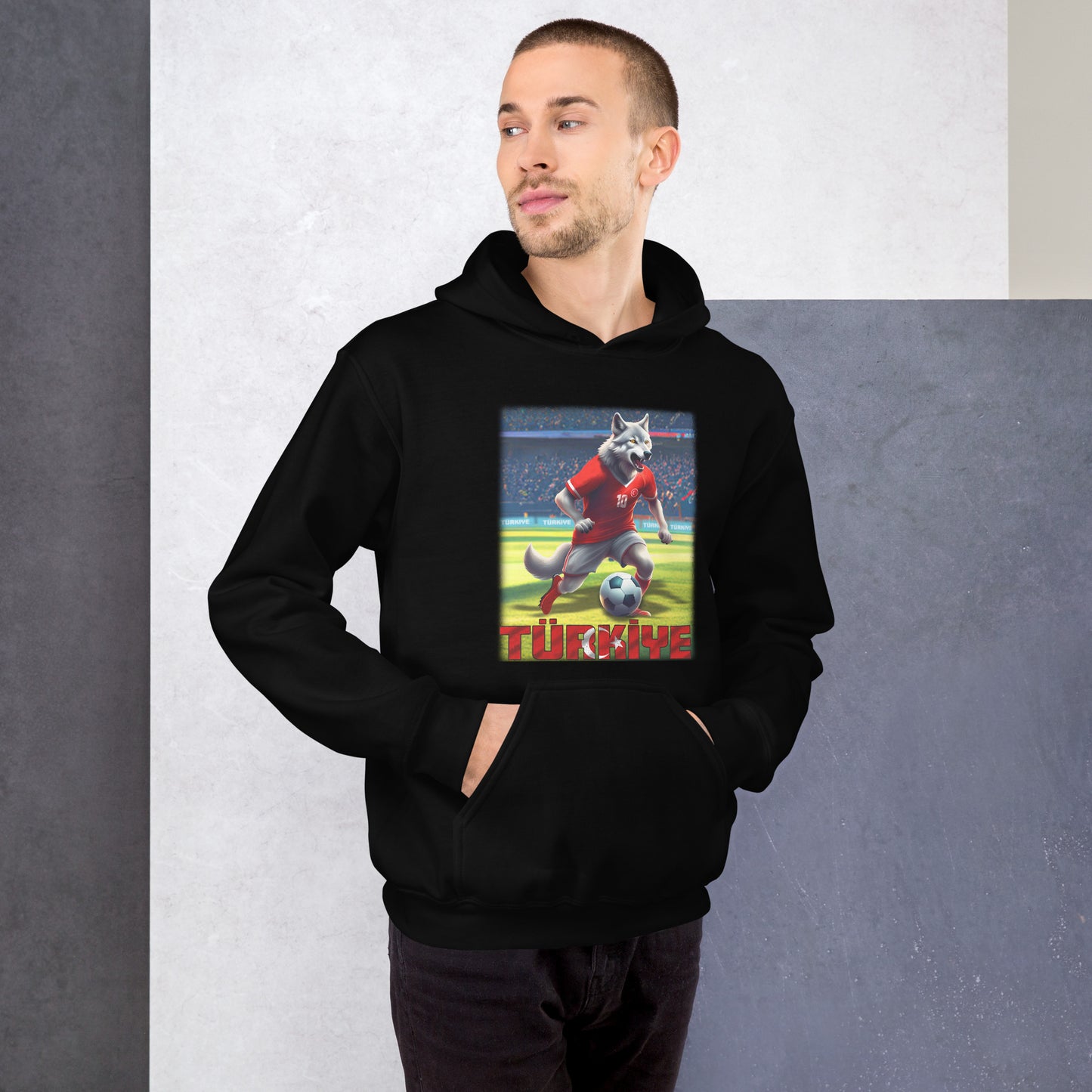 Türkei EM Fußball Trikot Alternative Unisex-Kapuzenpullover