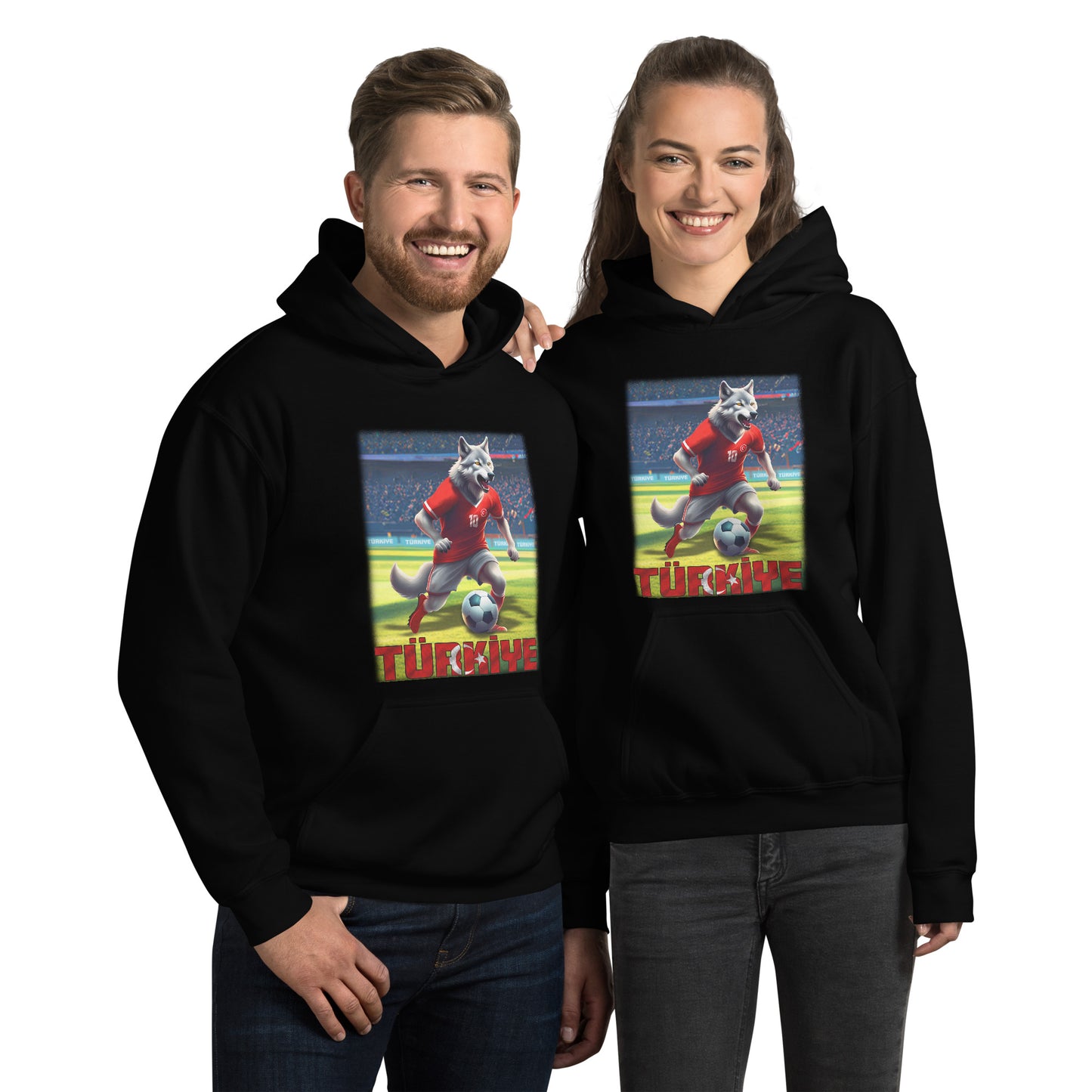 Türkei EM Fußball Trikot Alternative Unisex-Kapuzenpullover