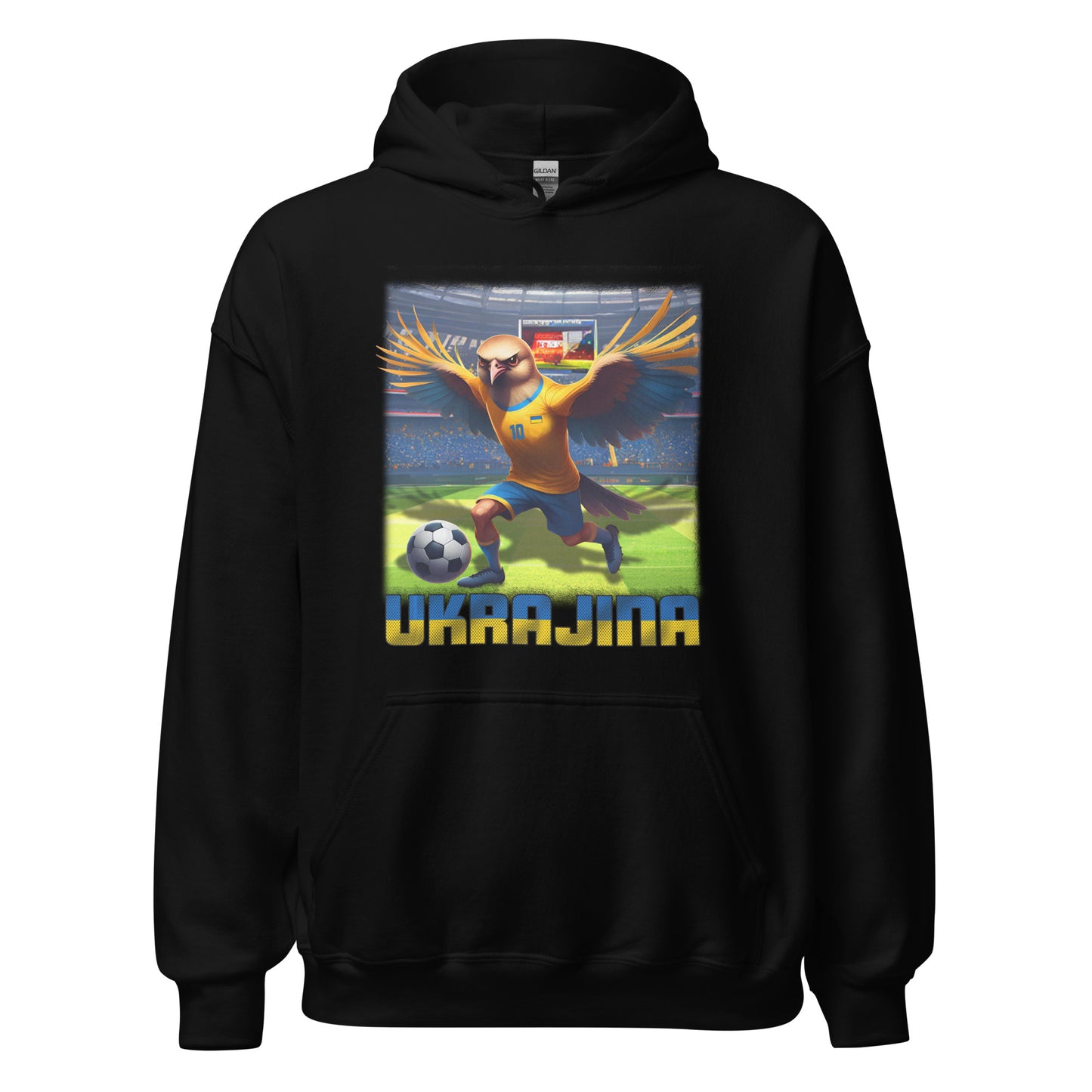 Ukraine EM Fußball Trikot Alternative Unisex-Kapuzenpullover