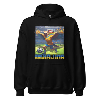 Ukraine EM Fußball Trikot Alternative Unisex-Kapuzenpullover