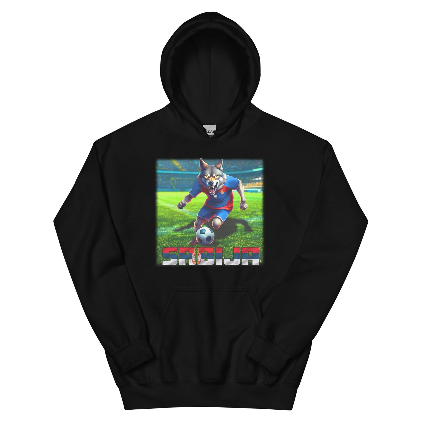 Serbien EM Fußball Trikot Alternative Unisex Hoodie