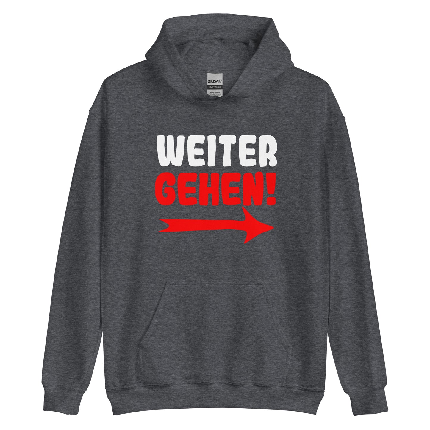 Unisex-Kapuzenpullover "Weitergehen"