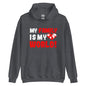 Unisex-Kapuzenpullover "My family is my world"