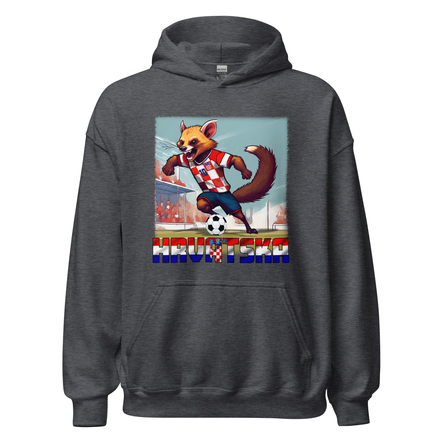 Kroatien EM Fußball Trikot Alternative Unisex-Kapuzenpullover