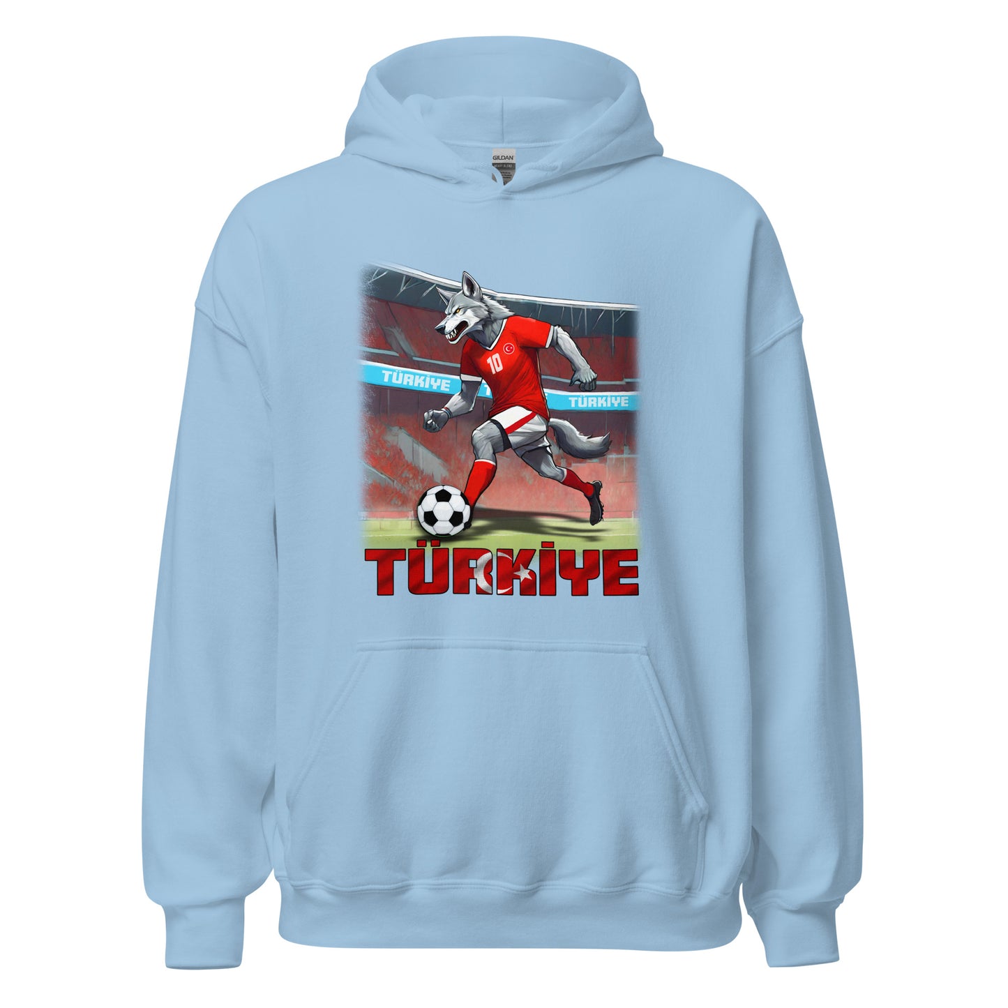 Türkei EM Fußball Trikot Alternative Unisex-Kapuzenpullover