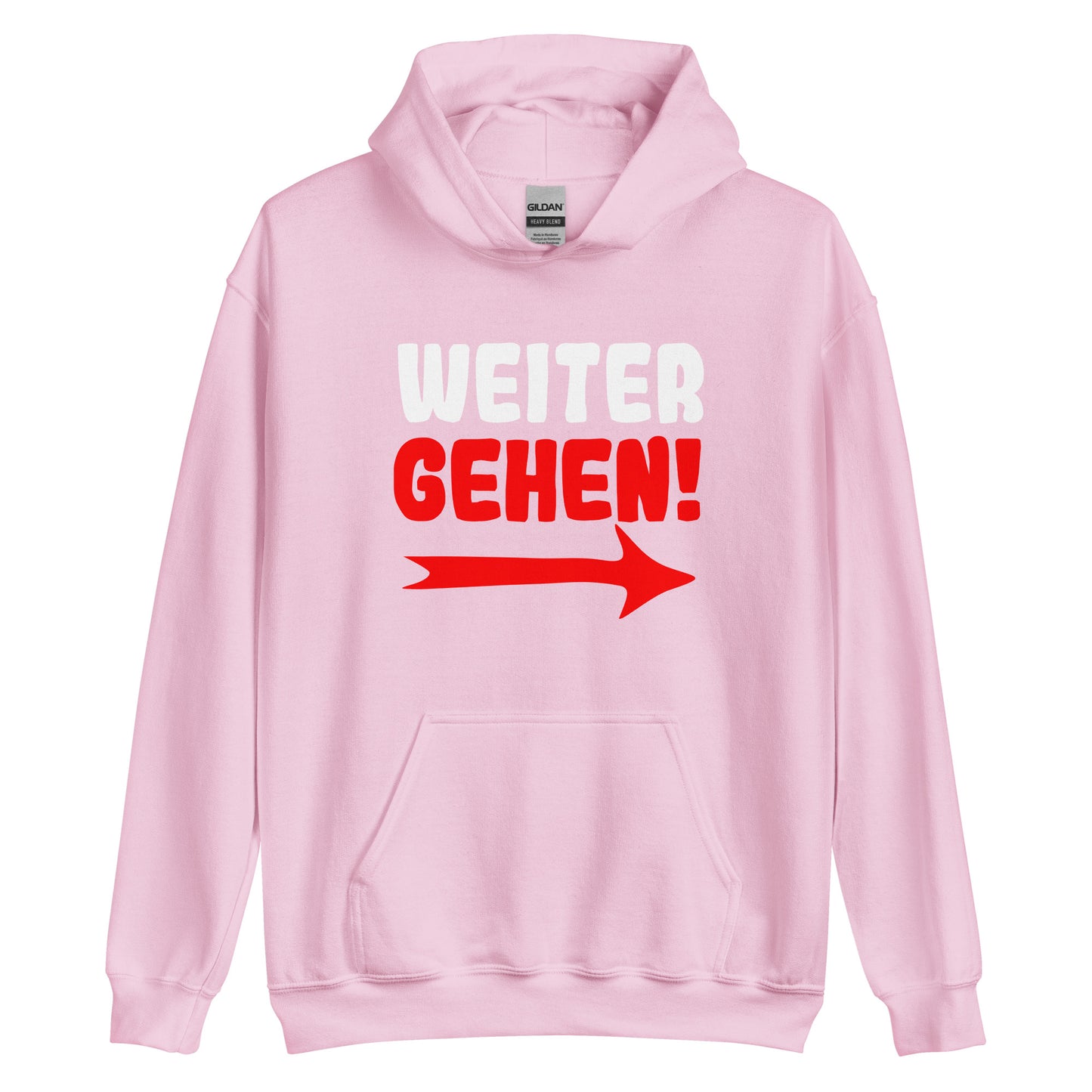 Unisex-Kapuzenpullover "Weitergehen"