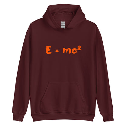 Unisex-Kapuzenpullover "E=mc²"