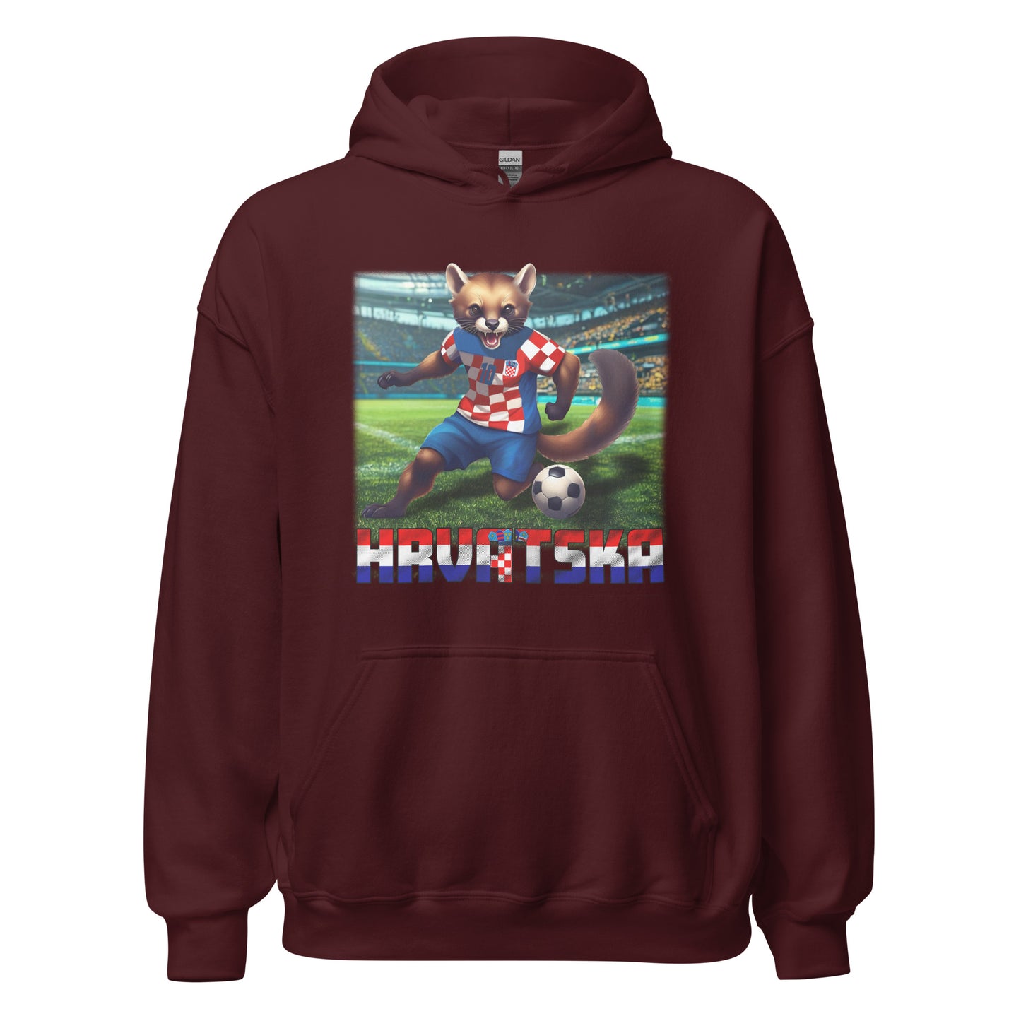 Kroatien EM Fußball Trikot Alternative Unisex-Kapuzenpullover