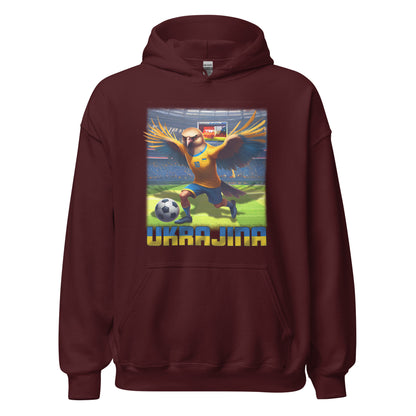 Ukraine EM Fußball Trikot Alternative Unisex-Kapuzenpullover