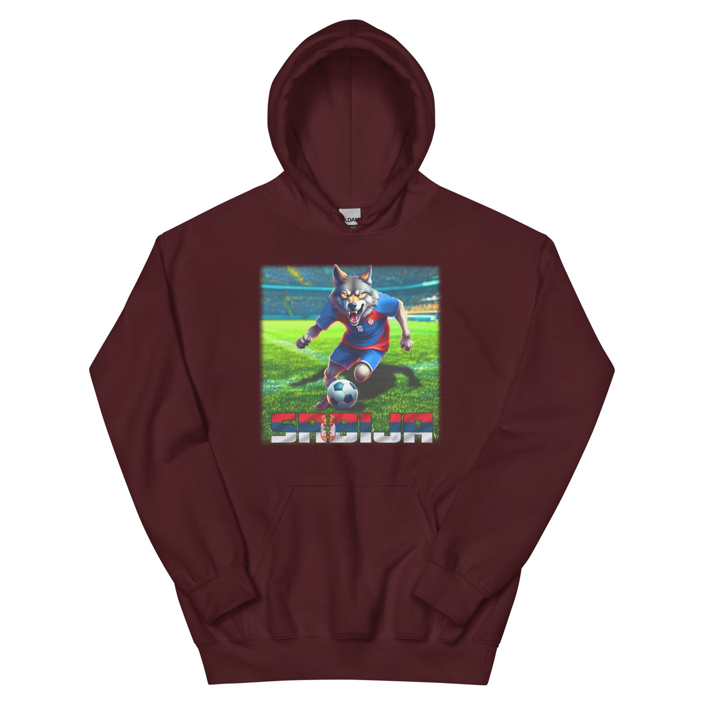 Serbien EM Fußball Trikot Alternative Unisex Hoodie