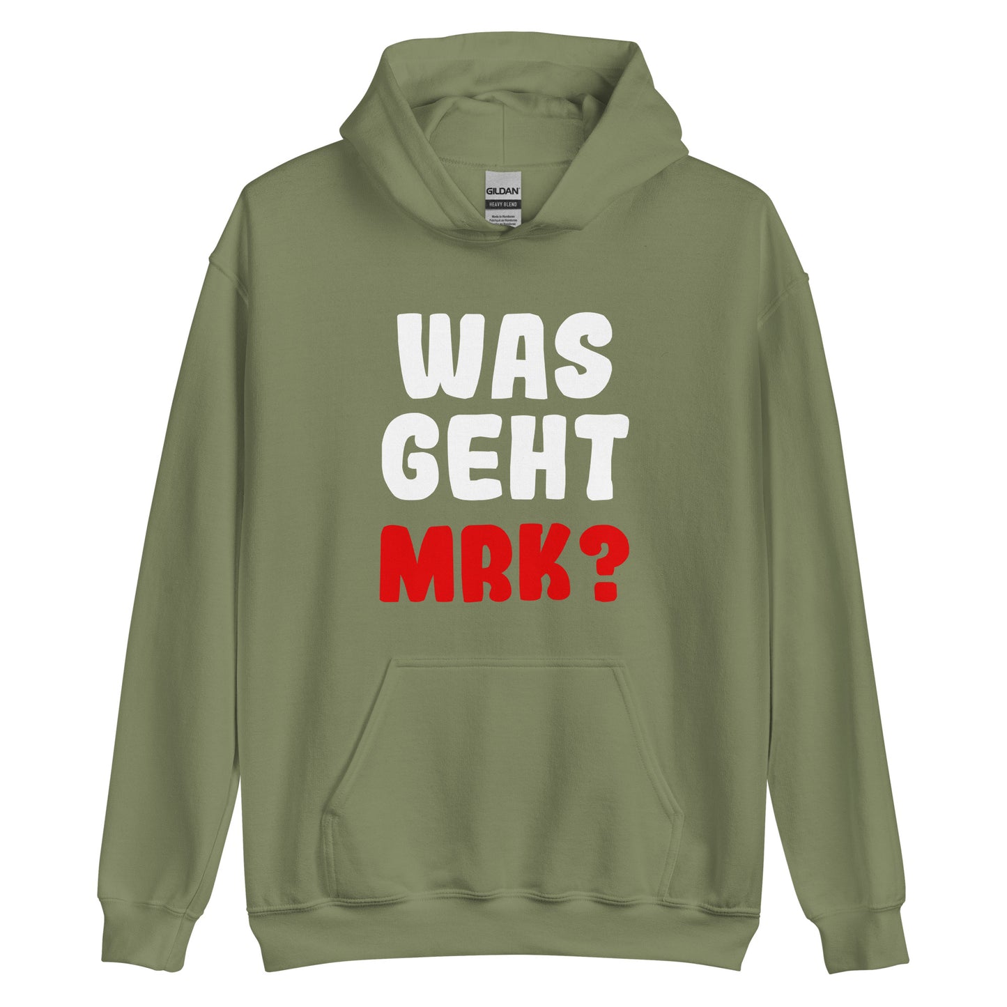 Unisex-Kapuzenpullover "Was geht mrk?"