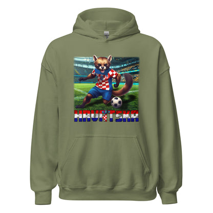 Kroatien EM Fußball Trikot Alternative Unisex-Kapuzenpullover