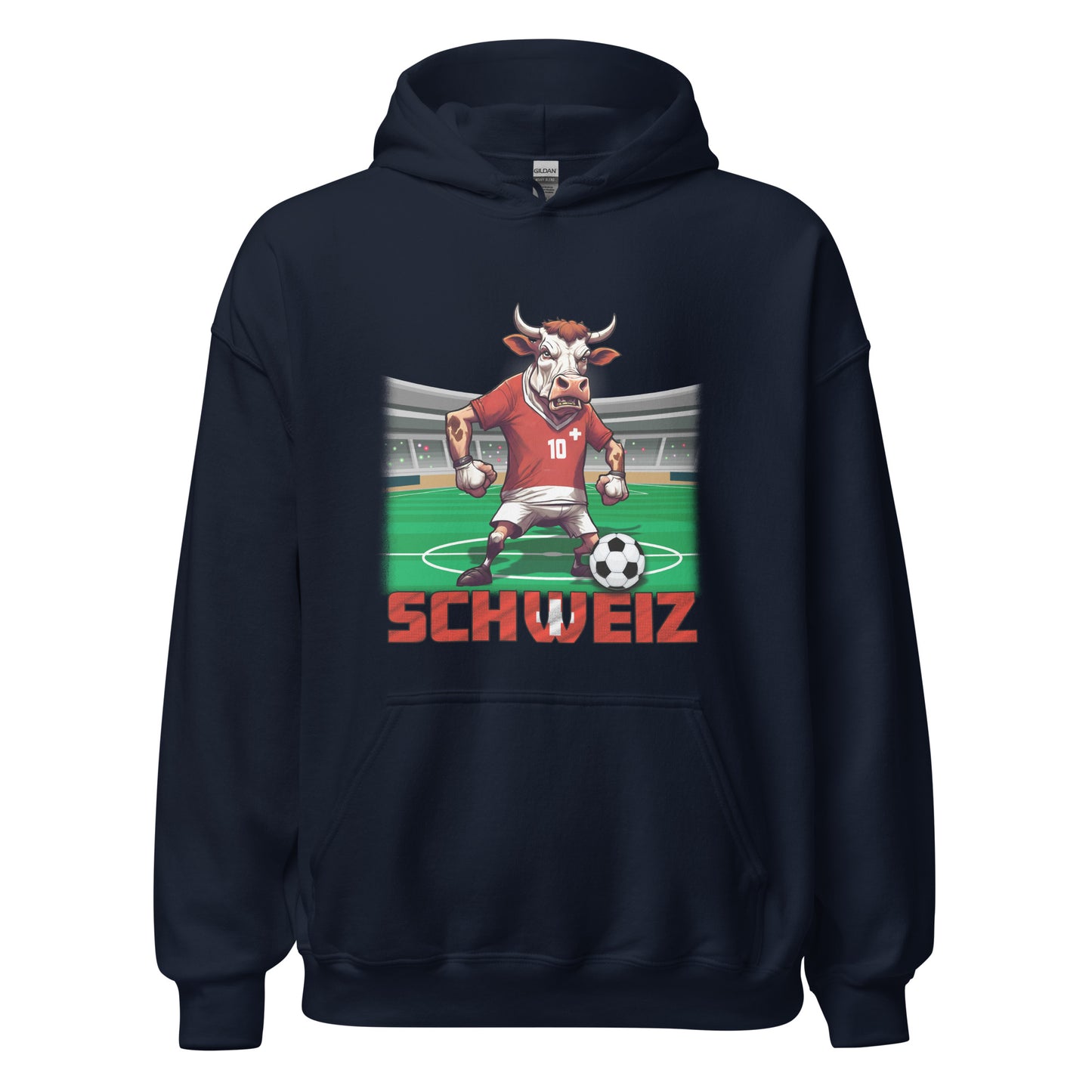 Sweat à capuche unisexe, maillot de football du Championnat d'Europe de Suisse