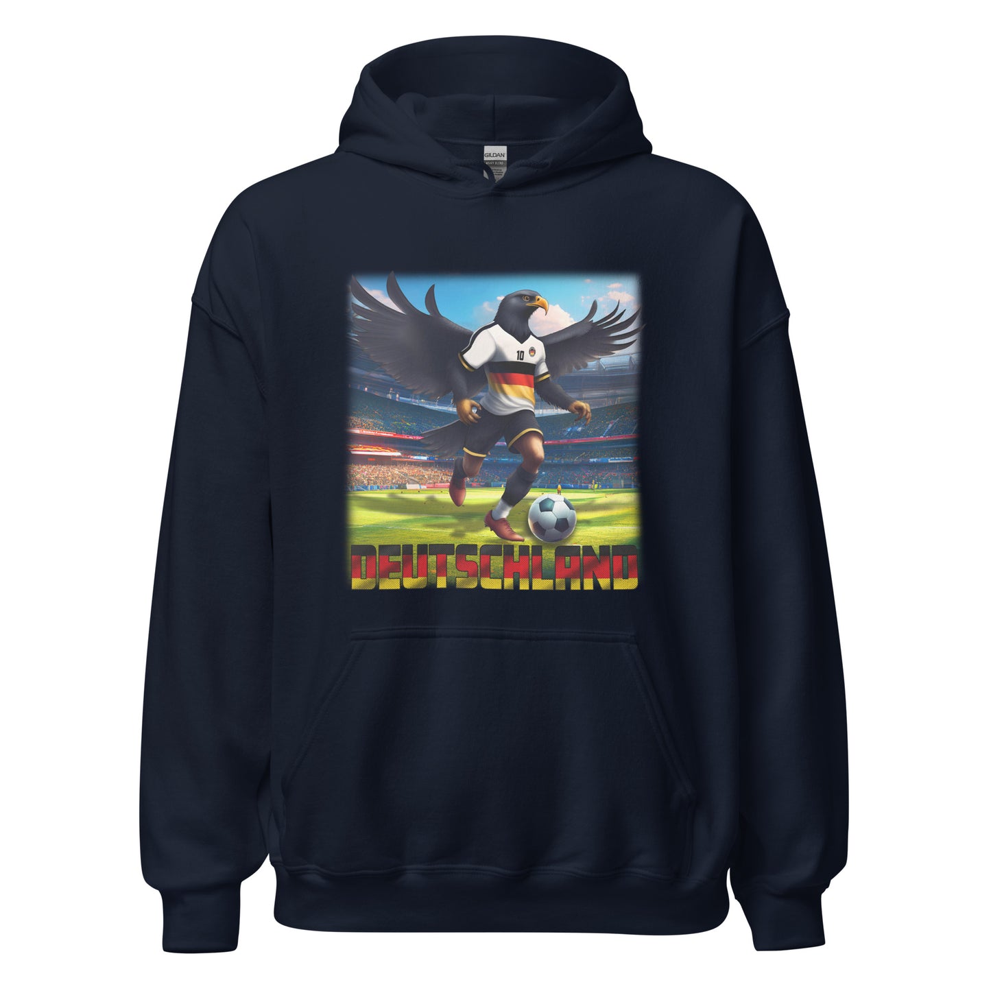 Deutschland EM Fußball Trikot Alternative Unisex Hoodie