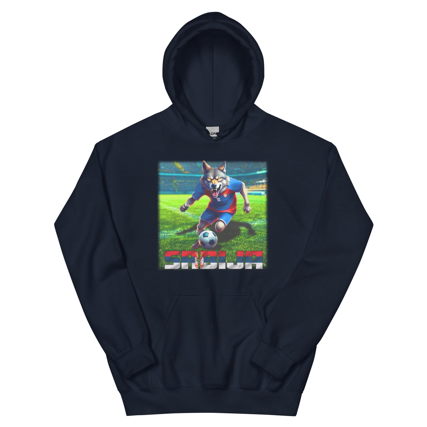 Serbien EM Fußball Trikot Alternative Unisex Hoodie